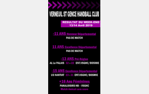 Résultat du Week-End