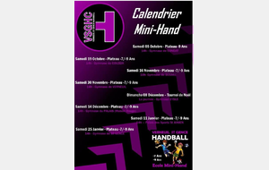 Calendrier mini-Hand