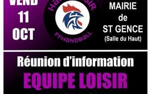 Réunion Hand'Loisir