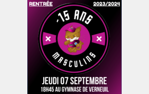 Rentrée - 15 Ans Masculins