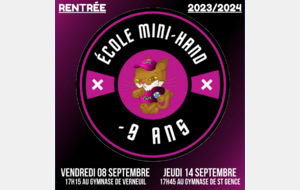 Rentrée -9 Ans (St GENCE)