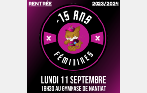 Rentrée - 15 Ans Féminines