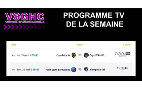 Programme TV de la Semaine
