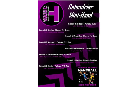 Calendrier mini-Hand