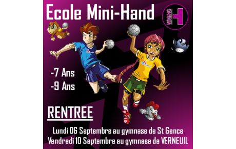 Rentrée Ecole de hand